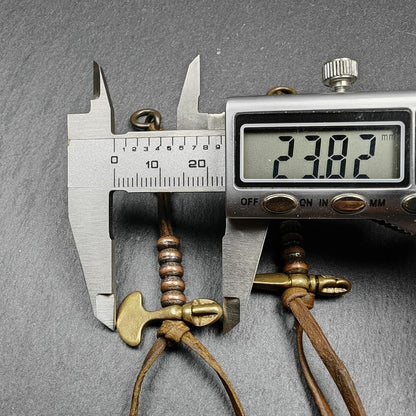 Gandhanra Handmade Tibetan Prayer Bead Counters: Cold Iron Inlaid Lima Brass Mala Accessories