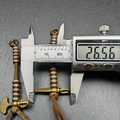 Gandhanra Handmade Tibetan Prayer Bead Counters: Cold Iron Inlaid Lima Brass Mala Accessories