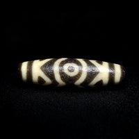 Vajra Lotus 3 eyes Dzi Bead