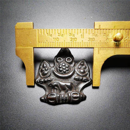 Mani Jewel Wish-Fulfilling Cintamani Badge - Tibetan Buddhist amulet, view 9