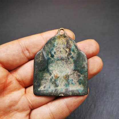 Three Great Bodhisattvas,Chenrezig,Manjushri,Vajrapani 2.12" - Tibetan Buddhist vajra, view 8