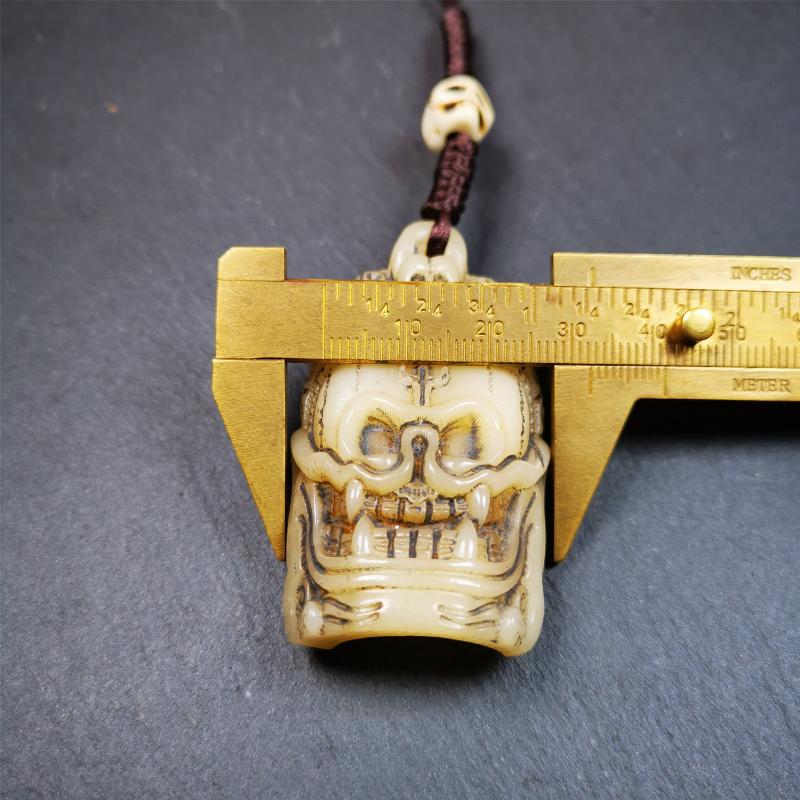 Skull Sitavana Amulet - 2.24" - Tibetan Buddhist amulet, view 9