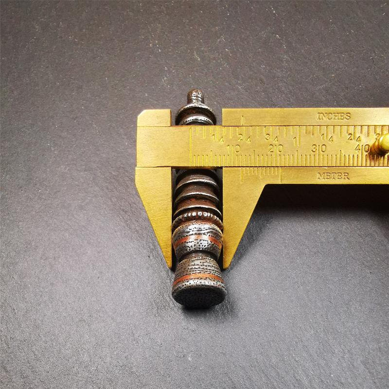 Stupa Amulet Pendant 2.1" - Tibetan Buddhist amulet, view 9