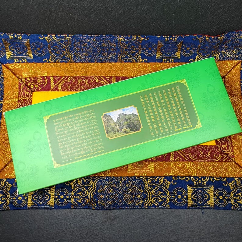 Green Tara Incense Pack - Traditional Tibetan Incense Sticks from Kathok Monastery - for Spiritual Practice, Relaxation, and Meditation