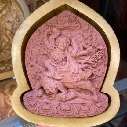 Guru Dorje Drollo / Guru Rinpoche Tsa Tsa Mold - 9cm Height: Tibetan Buddha Statue Maker for Ritual Sacred Art & Offering