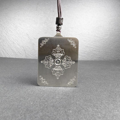 Hand-Painted Mahakala Locket Necklace – Tibetan Gau Amulet