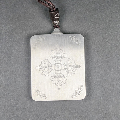 Hand-Painted Mahakala Locket Necklace – Tibetan Gau Amulet