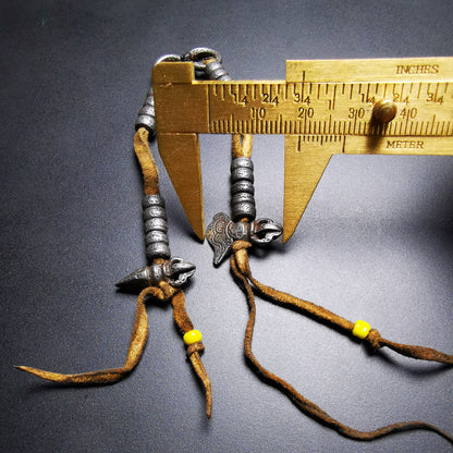 6mm Cold Iron Bead Counters with Kila and Kartika Pendant