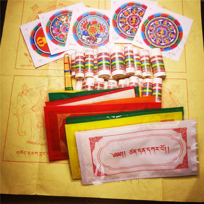 Consecration Filling Scrolls & Rituals Pack for White Tara - Tibetan Buddhist art, detailed view