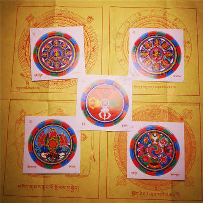 Consecration Filling Scrolls & Rituals Pack for White Tara - Tibetan Buddhist art, close-up detail