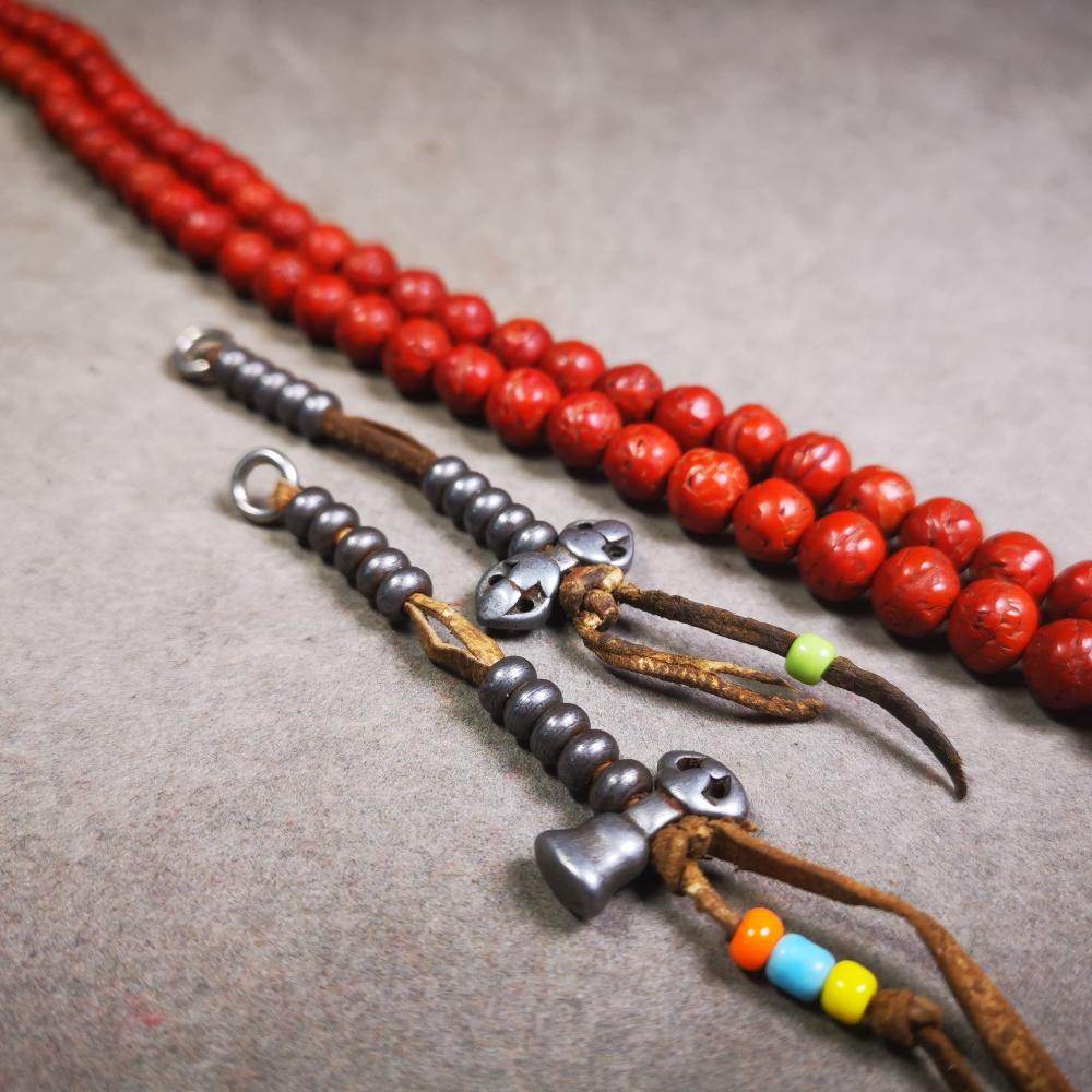 6mm Cold Iron Prayer Bead Counters - Tibetan Buddhist art, view 4