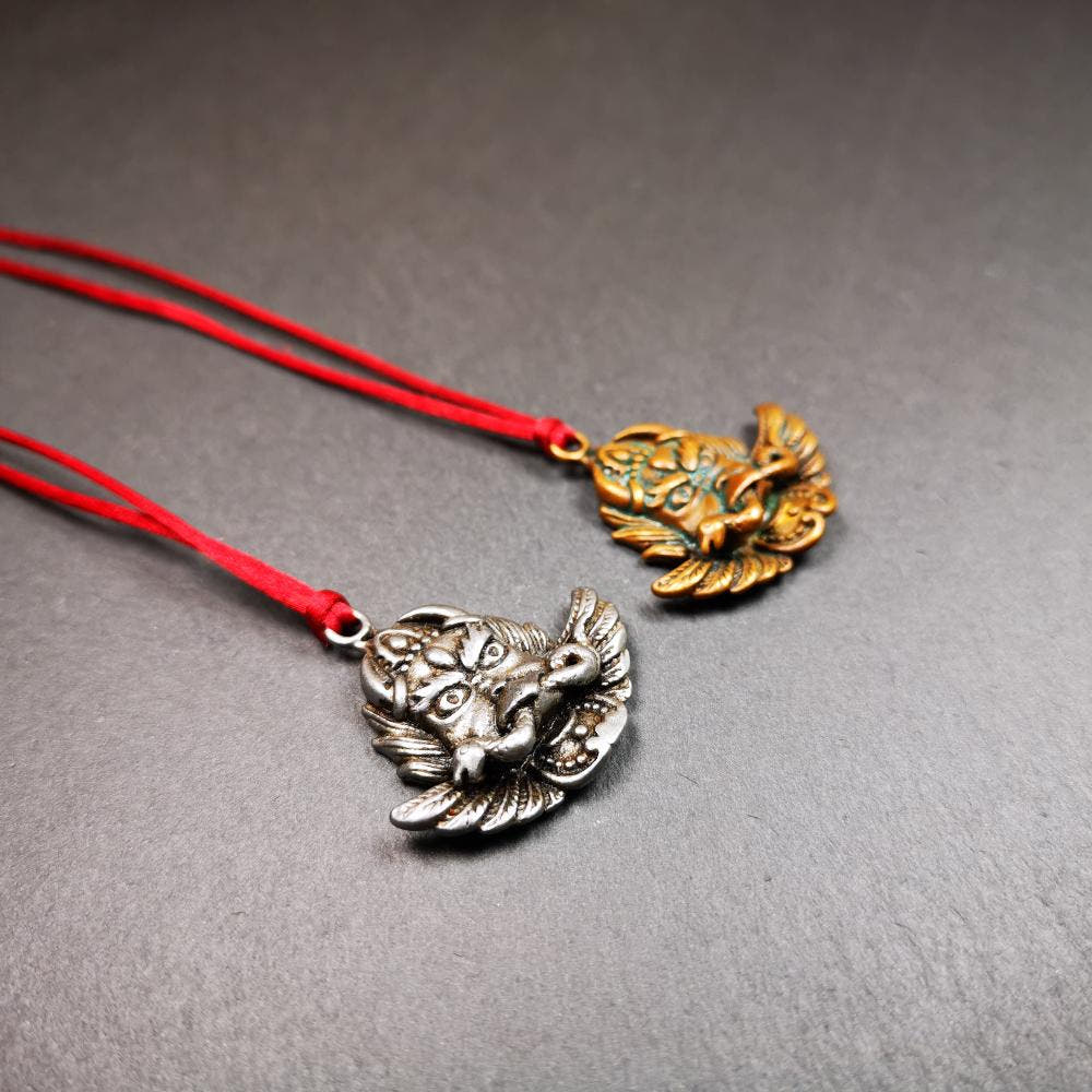 Garuda Amulet 1.37" - Tibetan Buddhist amulet, view 6