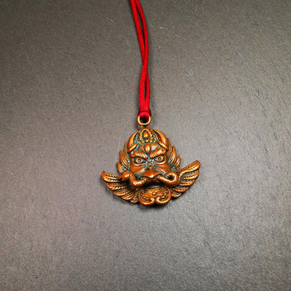 Garuda Amulet 1.37" - Tibetan Buddhist amulet, view 8