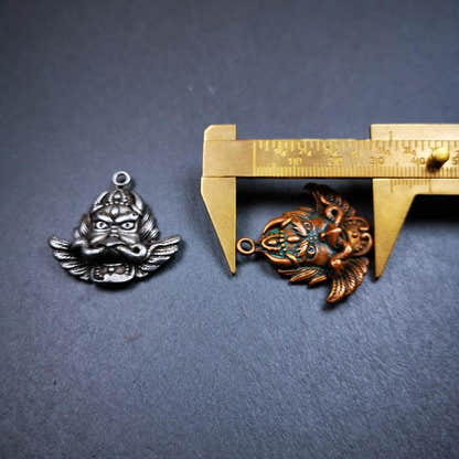 Garuda Amulet 1.37" - Tibetan Buddhist amulet, view 10