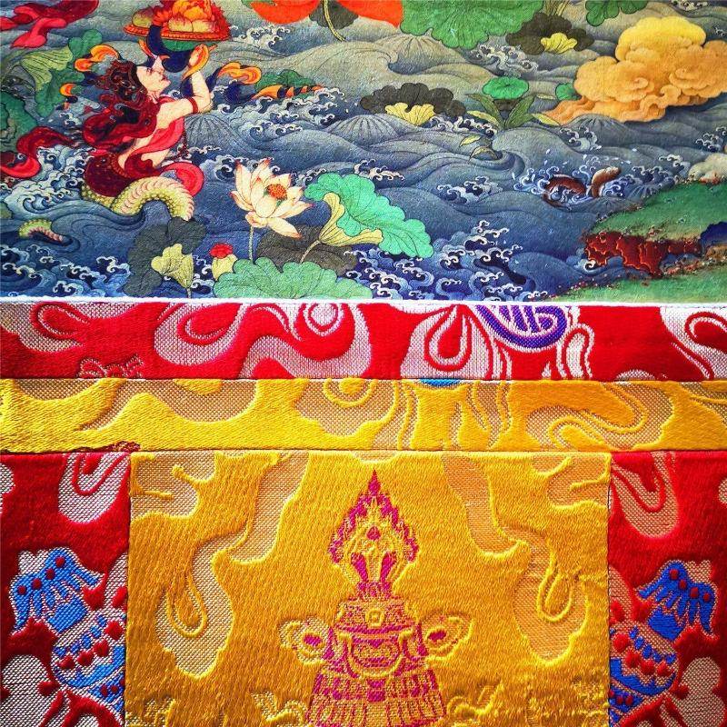 Padmasambhava - Guru Rinpoche - Tibetan thangka painting, view 10