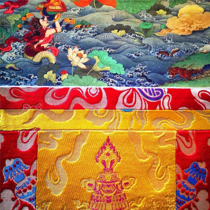 Eight Manifestations of Guru Rinpoche - Padmasambhava - Tibetan thangka painting, view 11