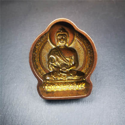 Amitabha Tsa Tsa Mold - Tibetan tsa tsa mold, close-up detail