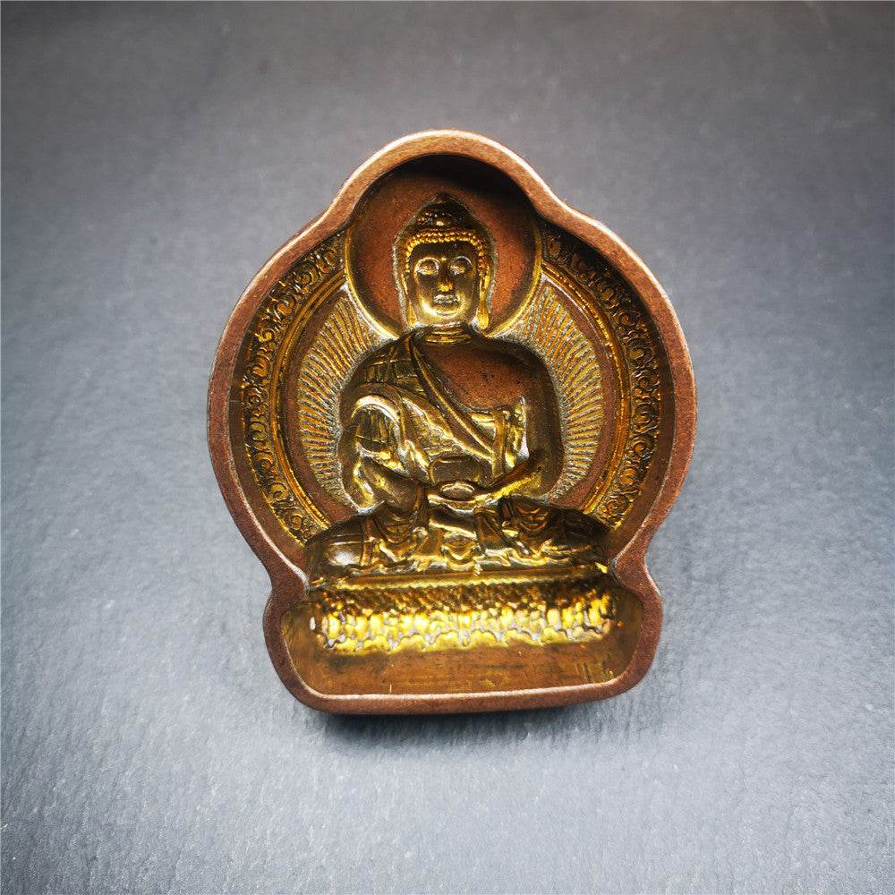 Amitabha Tsa Tsa Mold - Tibetan tsa tsa mold, close-up detail