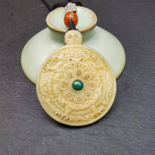 Kapala Melong 2.0" - 40+ Years - Tibetan Buddhist art, front view