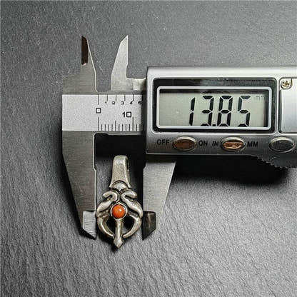 Silver Bhum Counter Clip for Mala - Tibetan Buddhist mala beads, view 9