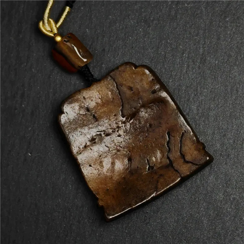 Authentic Citipati Kapala Pendant,Gandhanra Old Tibetan Amulet,50mm × 45mm