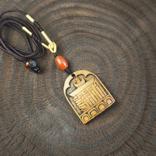 Amuleto Kapala Antico Decuplo Auspicioso - 36mm × 28mm