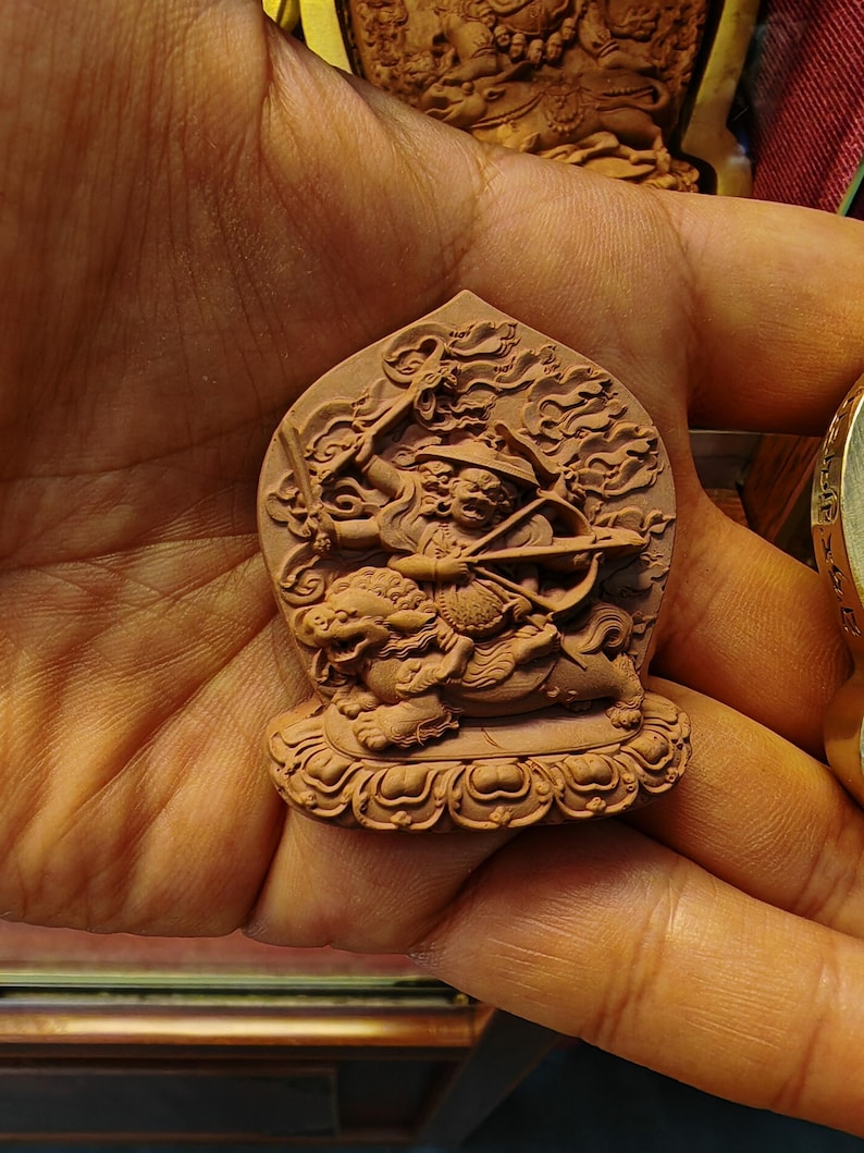 King Pehar Gyalpo Tsa Tsa Mold - 4.5cm Height: Tibetan Buddha Statue Maker for Ritual Sacred Art & Offering
