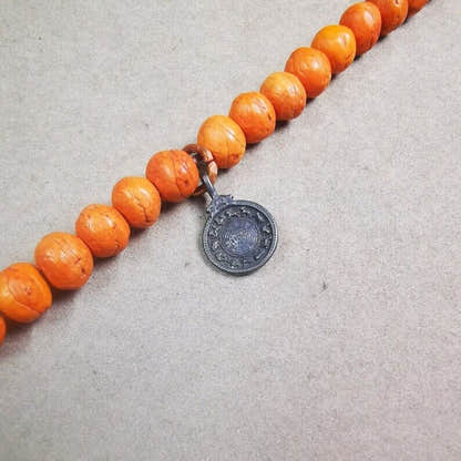Mala Pendant,Calendar Amulet for Prayer Beads,Bag Hanging,0.7" - Tibetan Buddhist mala beads, view 5