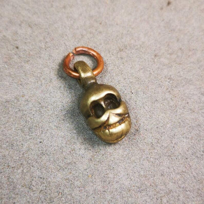 Mala Pendant, Skull Citipati Amulet for Prayer Beads, Bag Hanging,0.8"
