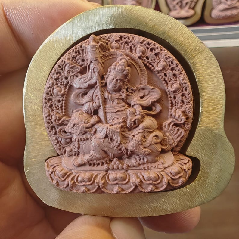 Namthose - Vaishravana Tsa Tsa Mold - 4.5cm Height: Tibetan Buddha Statue Maker for Ritual Sacred Art & Offering