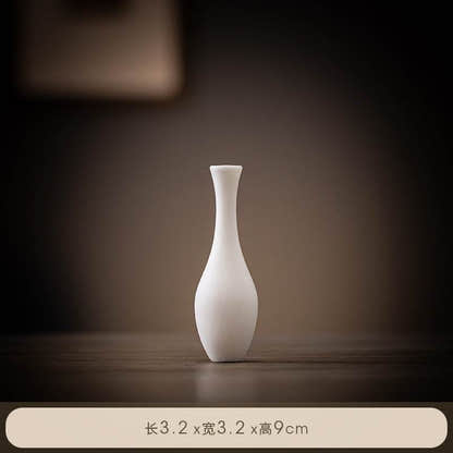 Ceramic Small Vase - Tibetan Buddhist statue, size reference