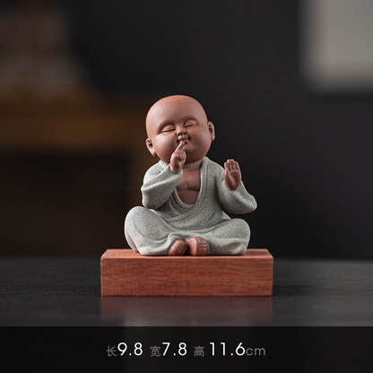 Purple Sand Meditation Buddha Statues - Tibetan Buddhist statue, view 28