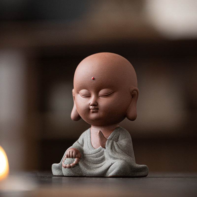 Meditation Buddha Statue - Tibetan Buddhist statue, front view