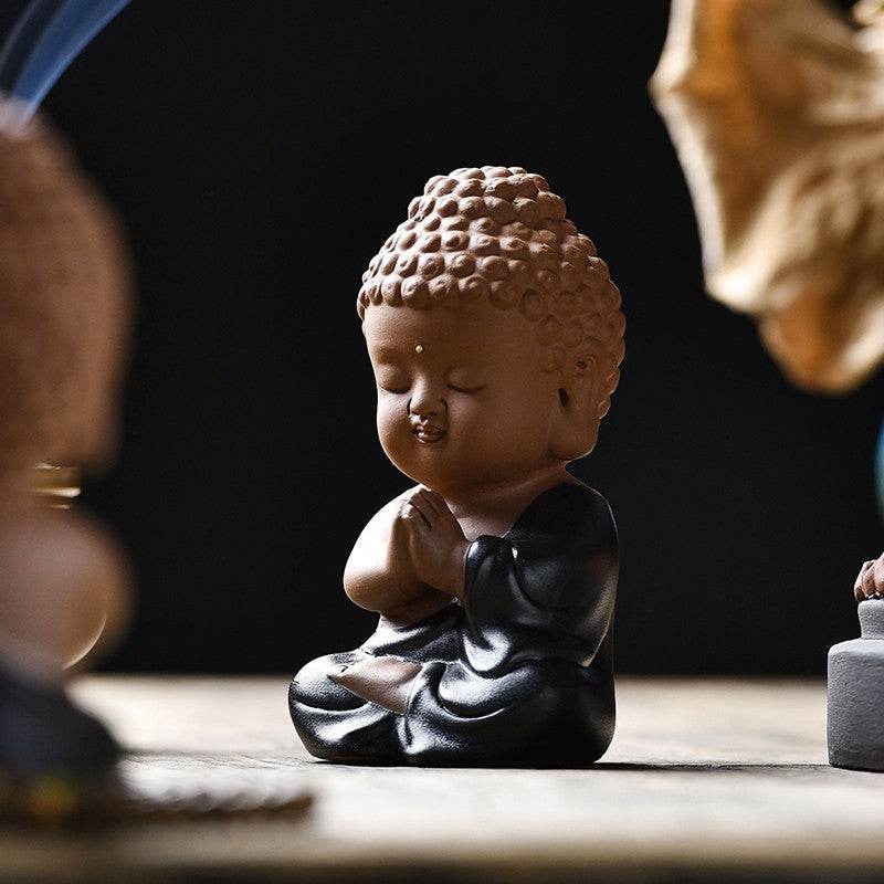 Meditation Buddha Statue - Tibetan Buddhist statue, detailed view