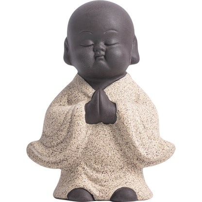 Purple Sand Meditation Buddha Statues