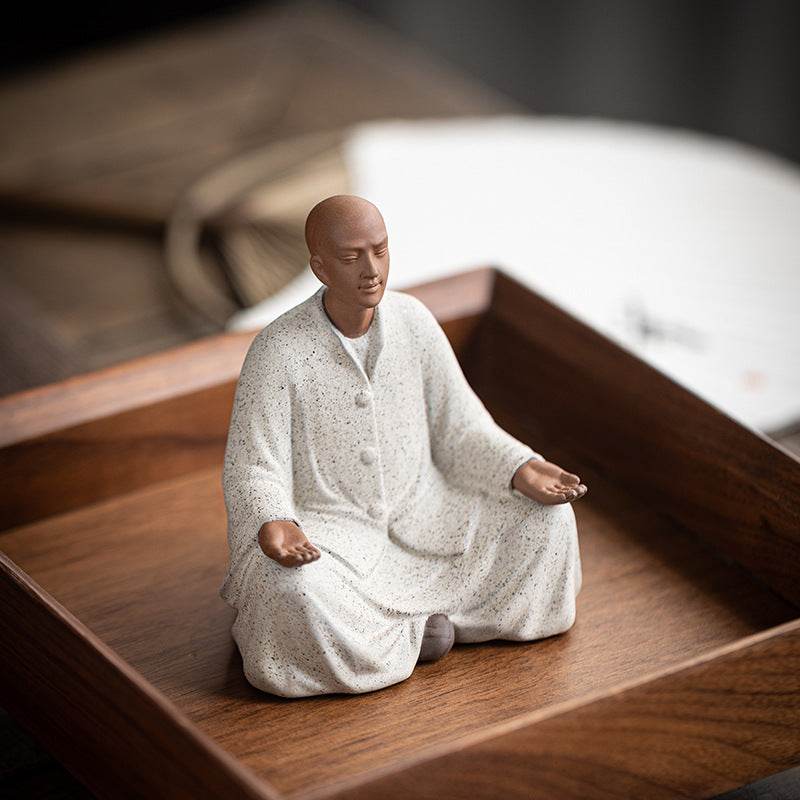 Meditation Buddha Statue - Tibetan Buddhist statue, detailed view