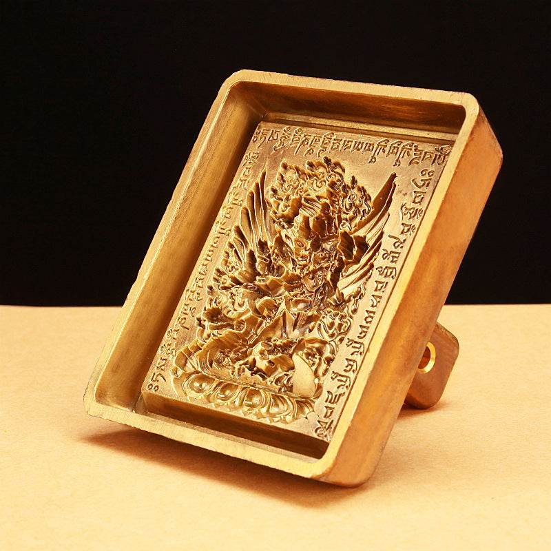Big Size Vajrakilaya Tsa Tsa Mold - Tibetan tsa tsa mold, detailed view