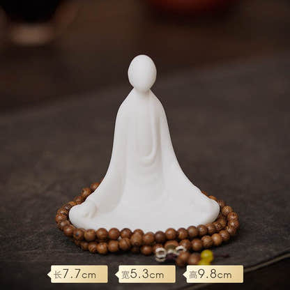 White Porcelain Buddha Statues - Tibetan Buddhist statue, view 22