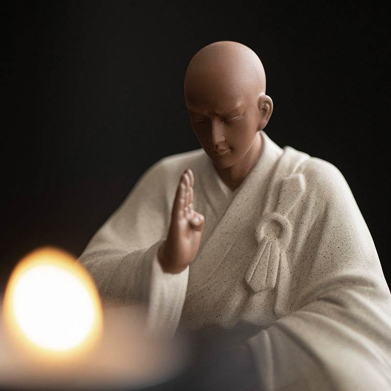 Meditation Buddha Statues - Tibetan Buddhist statue, close-up detail
