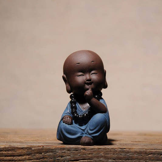 Purple Sand Meditation Buddha Statues - Tibetan Buddhist statue, front view