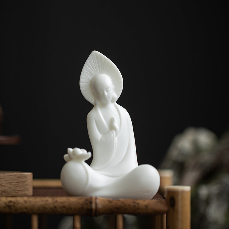 White Porcelain Buddha Statue