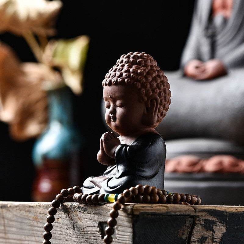 Meditation Buddha Statue - Tibetan Buddhist statue, front view