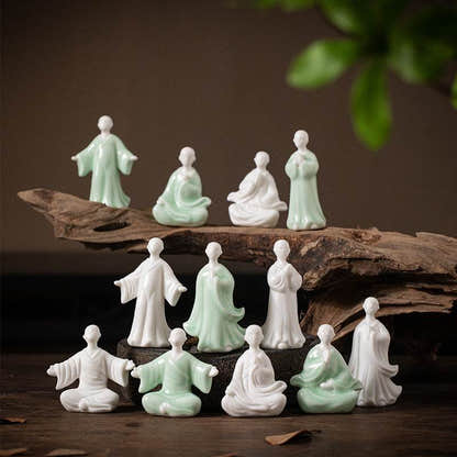 Ceramic Buddha Statues - Tibetan Buddhist statue, view 4