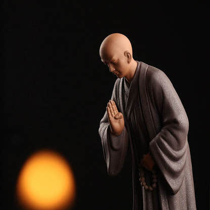 Purple Sand Meditation Buddha Statues - Tibetan Buddhist statue, detailed view
