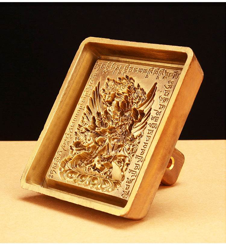 Big Size Vajrakilaya Tsa Tsa Mold - Tibetan tsa tsa mold, size reference
