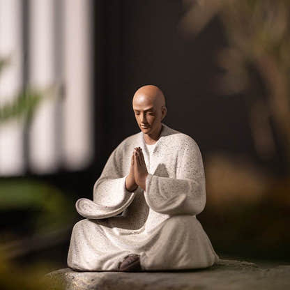 Meditation Buddha Statue - Tibetan Buddhist statue, front view