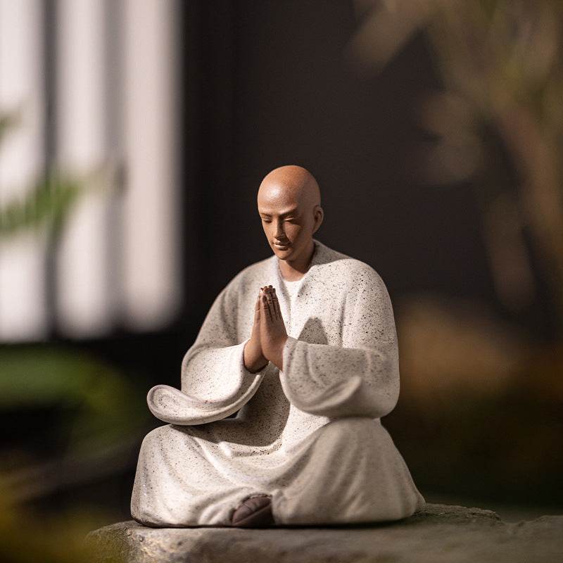 Meditation Buddha Statue - Tibetan Buddhist statue, front view