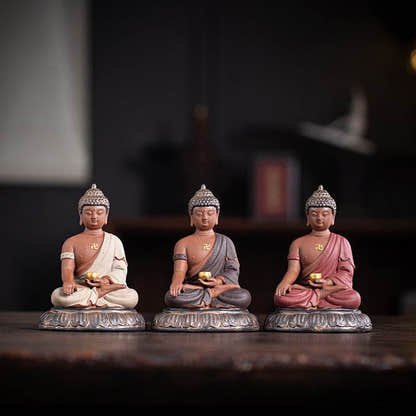 Shakyamuni Meditation Buddha Statue - Tibetan Buddhist statue, front view