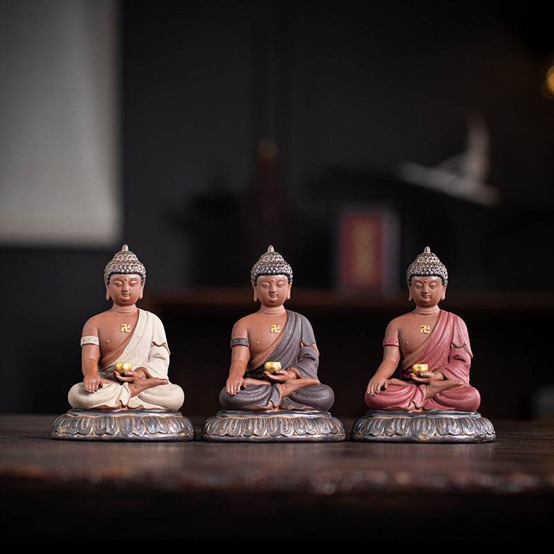 Shakyamuni Meditation Buddha Statue - Tibetan Buddhist statue, front view