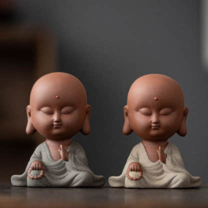 Meditation Buddha Statue - Tibetan Buddhist statue, close-up detail
